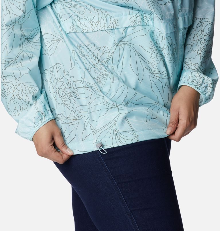 Women's Columbia Alpine Chill Windbreaker Jackets Light Blue | Plus Size CA-J8043